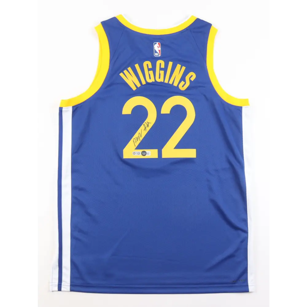 Andrew Wiggins Signed Golden State Warriors Jersey product image 1, provided for visual reference and product detail review