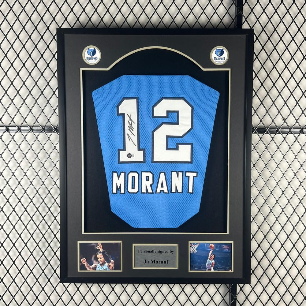 Ja Morant Signed Memphis Grizzlies Jersey product image 1, provided for visual reference and product detail review