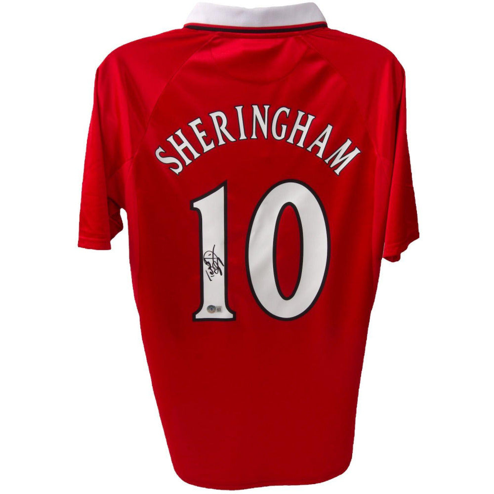 Teddy Sheringham Signed Manchester United 1998-1999 Jersey product image 1, provided for visual reference and product detail