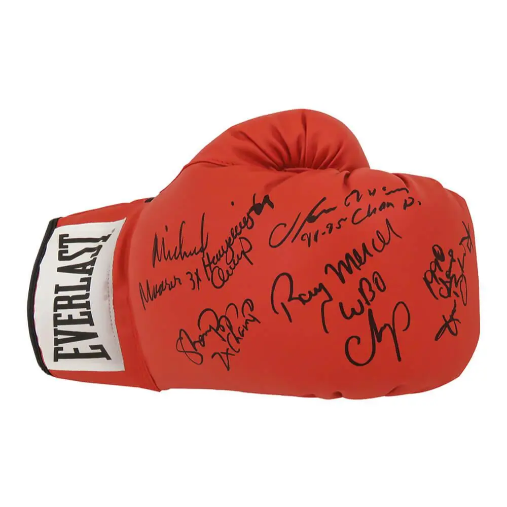 Buster Douglas, Oliver McCall, Michael Moorer & Shannon Briggs Signed Glove product image 1, provided for visual reference
