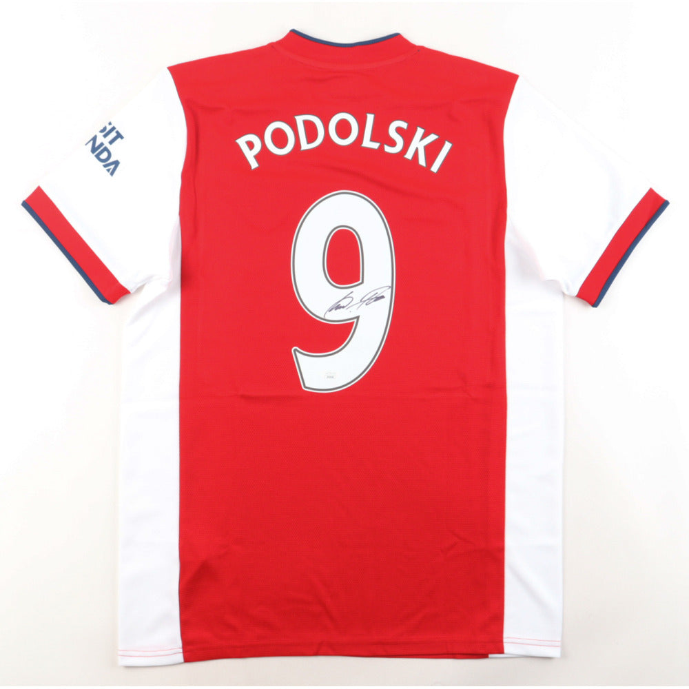Lukas Podolski Signed Arsenal FC 2021-2022 Jersey product image 1, provided for visual reference and product detail review