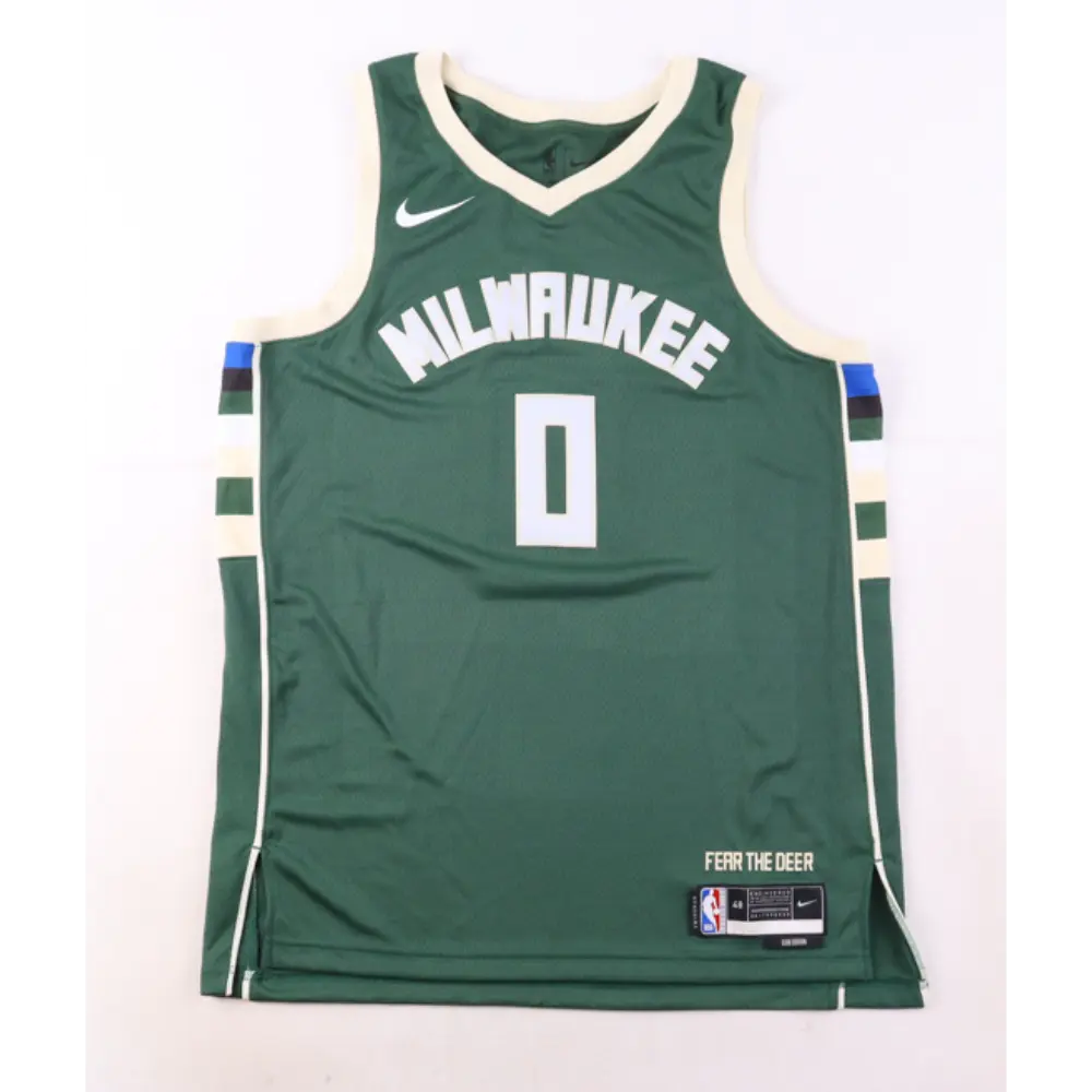 Damian Lillard Signed Milwaukee Bucks Jersey product image 2, provided for visual reference and product detail review
