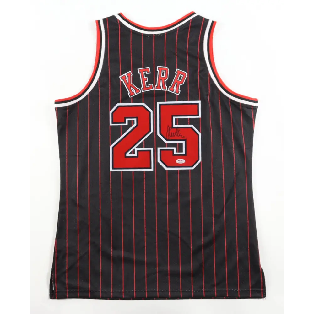 Steve Kerr Signed Bulls Jersey product image 1, provided for visual reference and product detail review