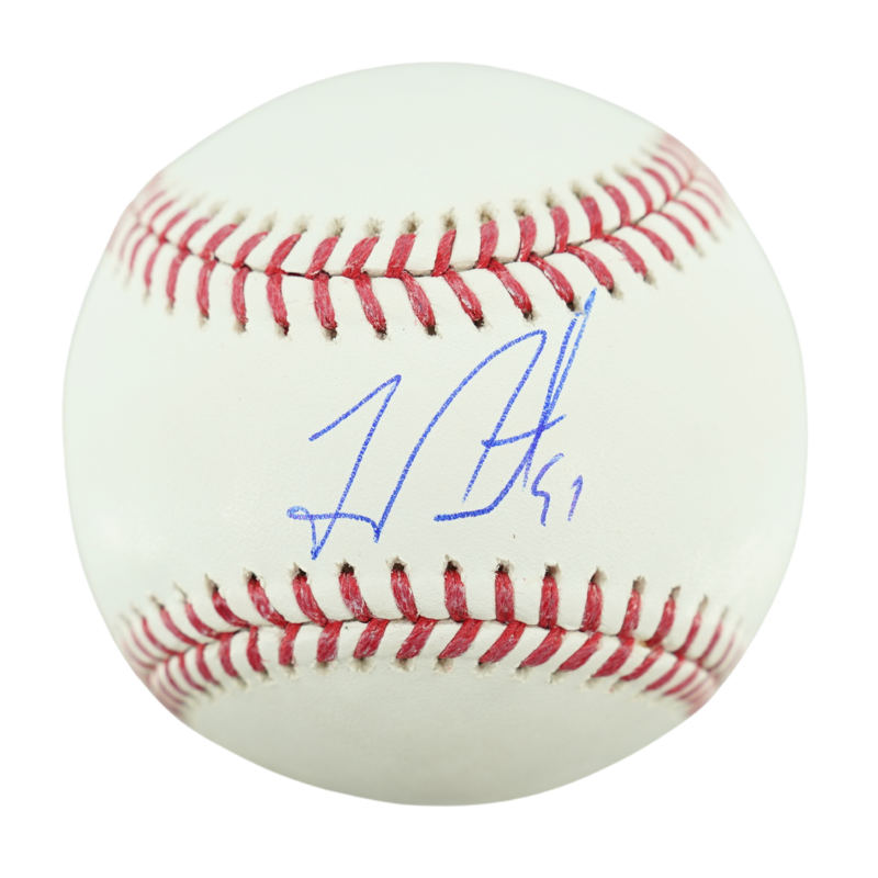 Freddy Peralta Tampa Bay Rays Autographed OMLB Baseball (CX Auth) product image 1, provided for visual reference and product