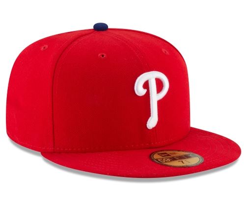 Philadelphia Phillies Home Collection 59Fifty Fitted-On-Field Collection-Red product image 3, provided for visual reference