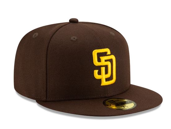 San Diego Padres Home Collection 59Fifty Fitted-On-Field Collection-Brown product image 3, provided for visual reference and