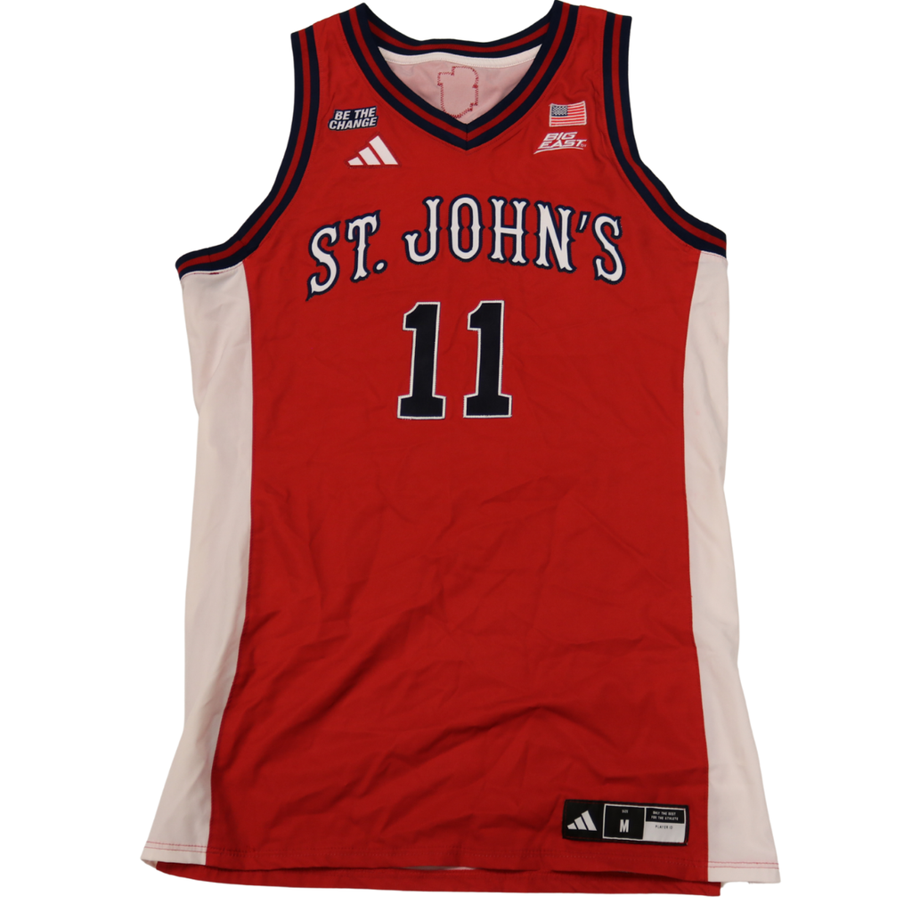 Ian Jackson St. John’s University 2025-2026 Game Used Jersey 1/24/26 vs Xavier product image 1, provided for visual