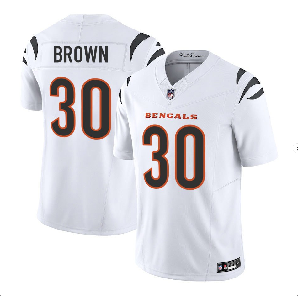 Chase Brown Cincinnati Bengals Jersey - White product image 1
