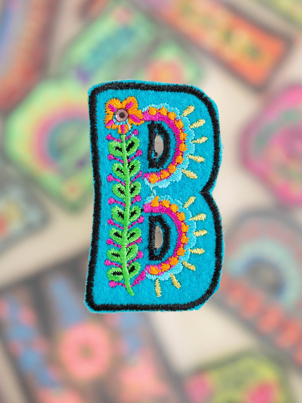 Stick-On Letter Patch - B