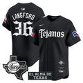 Wyatt Langford Texas Rangers Mexico Tejano Barrio Jersey product image 1