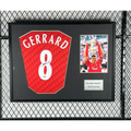 Steven Gerrard Liverpool FC 2010-2012 Framed Jersey product image 1, provided for visual reference and product detail review