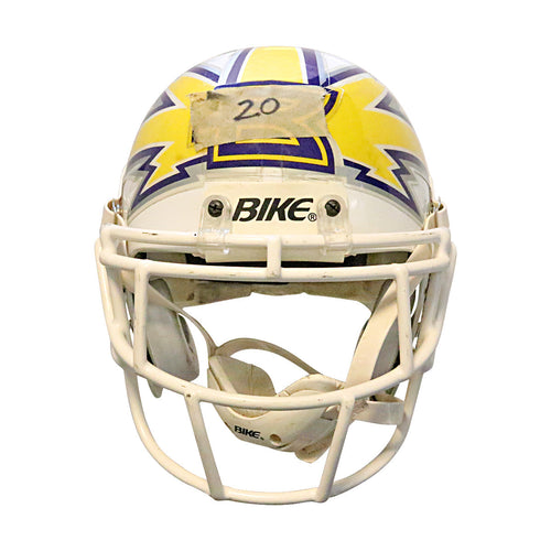 #20 Birmingham Thunderbolts 2001 XFL Game Used Helmet product image 2, provided for visual reference and product detail