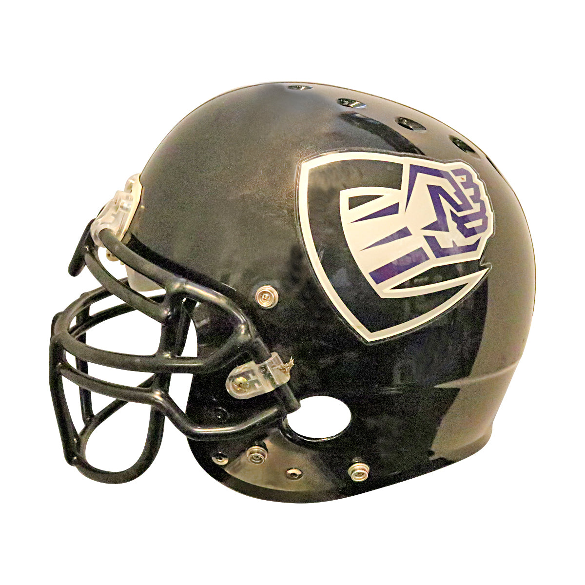 Chicago Enforcers 2001 XFL Game Used Helmet XL Missing Chinstrap product image 3, provided for visual reference and product