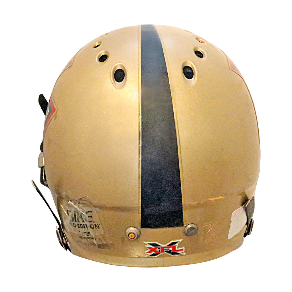 Carl Simpson Las Vegas Outlaws 2001 XFL Game Used Helmet product image 4, provided for visual reference and product detail