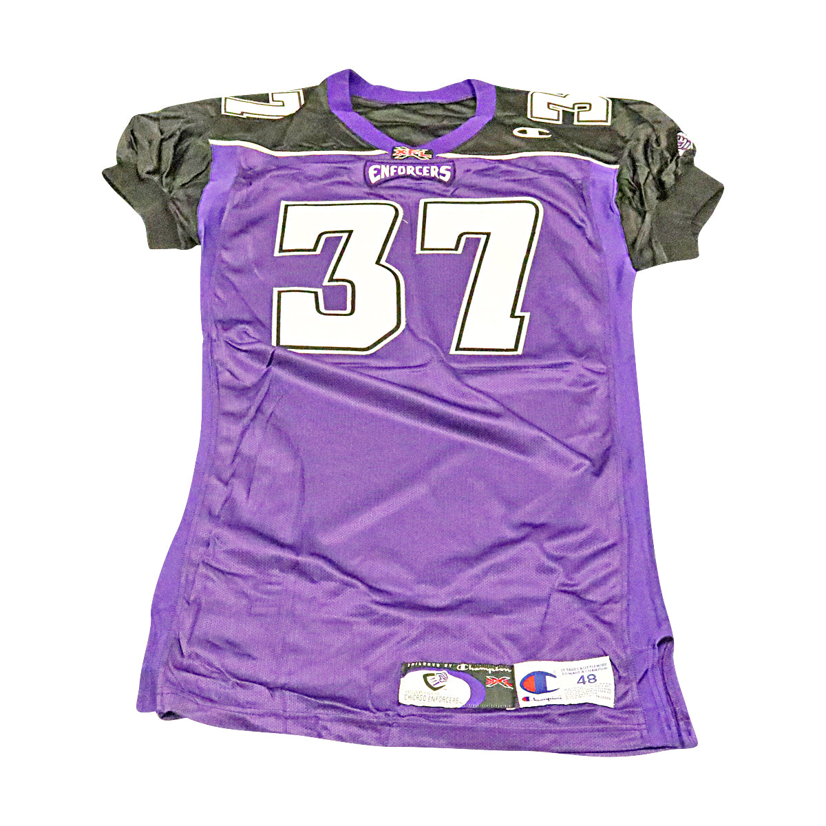 Donald McCall Chicago Enforcers 2001 Game Used Home Jersey Size 48 +2 product image 1, provided for visual reference and