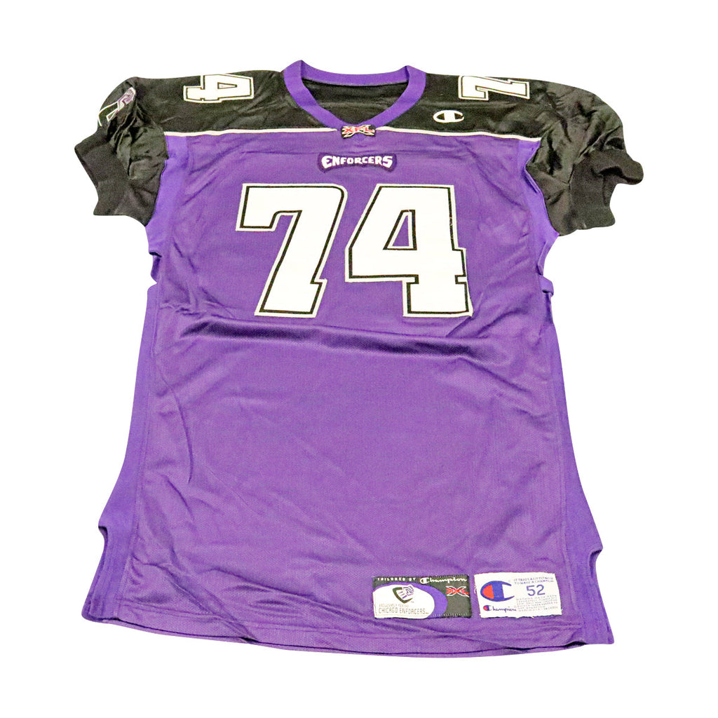 Paul Janus Chicago Enforcers 2001 Game Used Home Jersey Size 52 +2 product image 1, provided for visual reference and