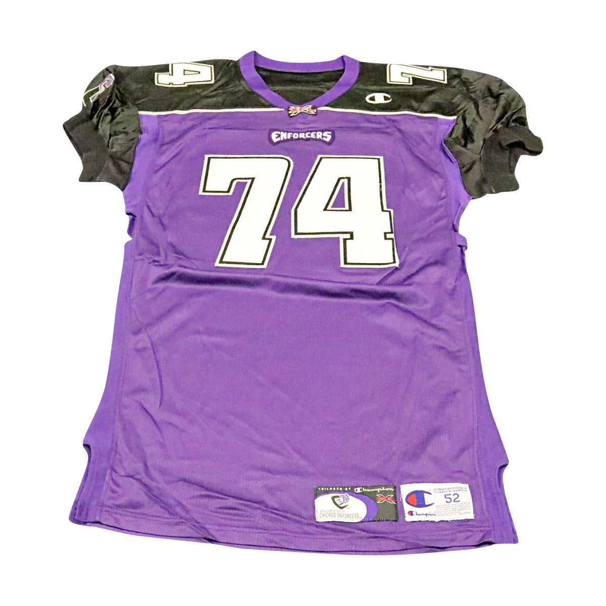 Paul Janus Chicago Enforcers 2001 Game Used Home Jersey Size 52 +2 product image 1, provided for visual reference and