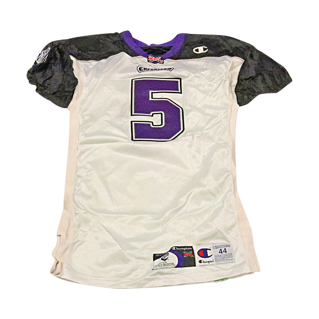 Paul Failla Chicago Enforcers 2001 Game Used Away Jersey Size 44 +2 product image 1, provided for visual reference and
