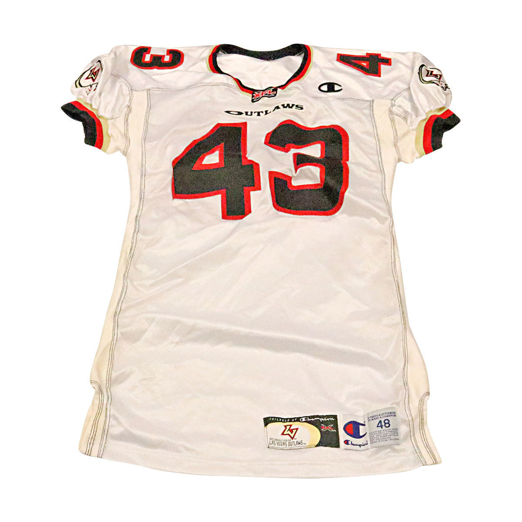 Las Vegas Outlaws 2001 #43 Team Issued Away Jersey Size 48 +2 product image 1, provided for visual reference and product