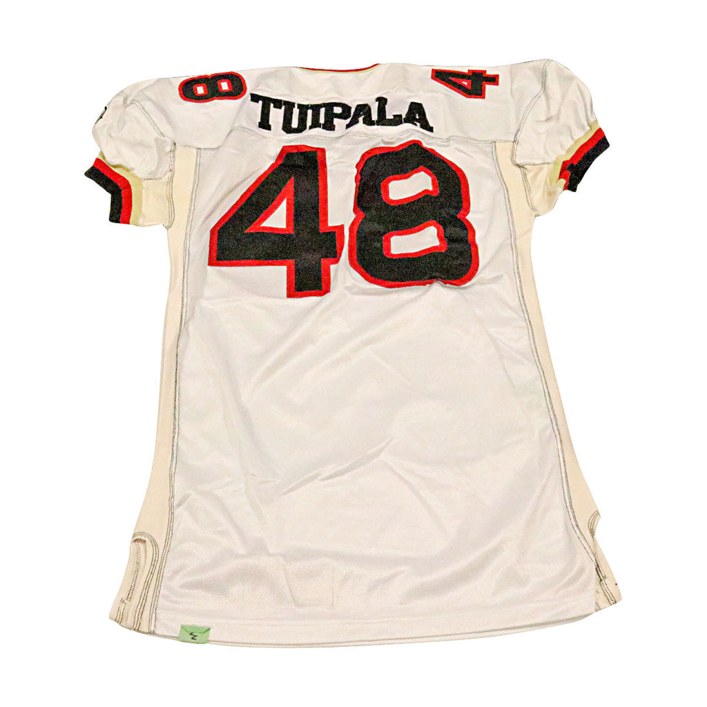 Joe Tuipala Las Vegas Outlaws 2001 Game Used Away Jersey Size 52 +2 product image 2, provided for visual reference and