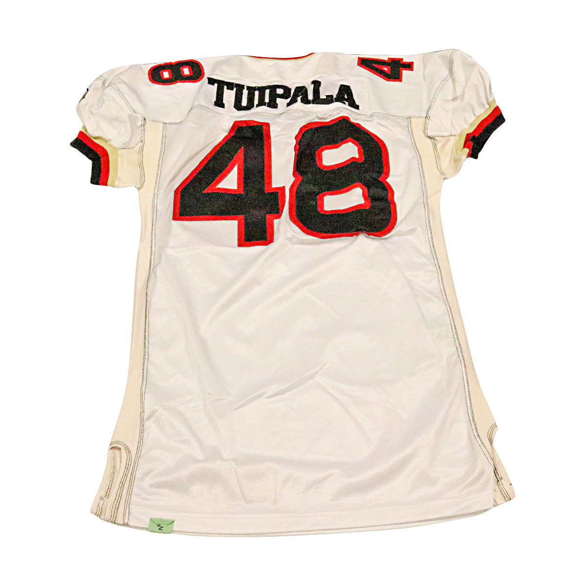 Joe Tuipala Las Vegas Outlaws 2001 Game Used Away Jersey Size 52 +2 product image 2, provided for visual reference and