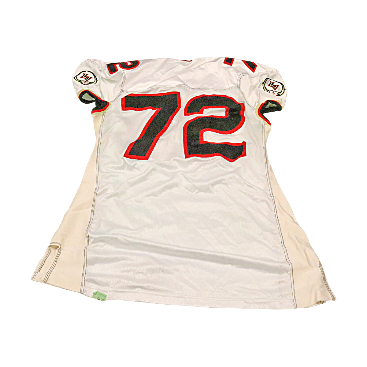 Las Vegas Outlaws 2001 #72 Team Issued Away Jersey Size 54 +2 Linemen Cut product image 2, provided for visual reference and