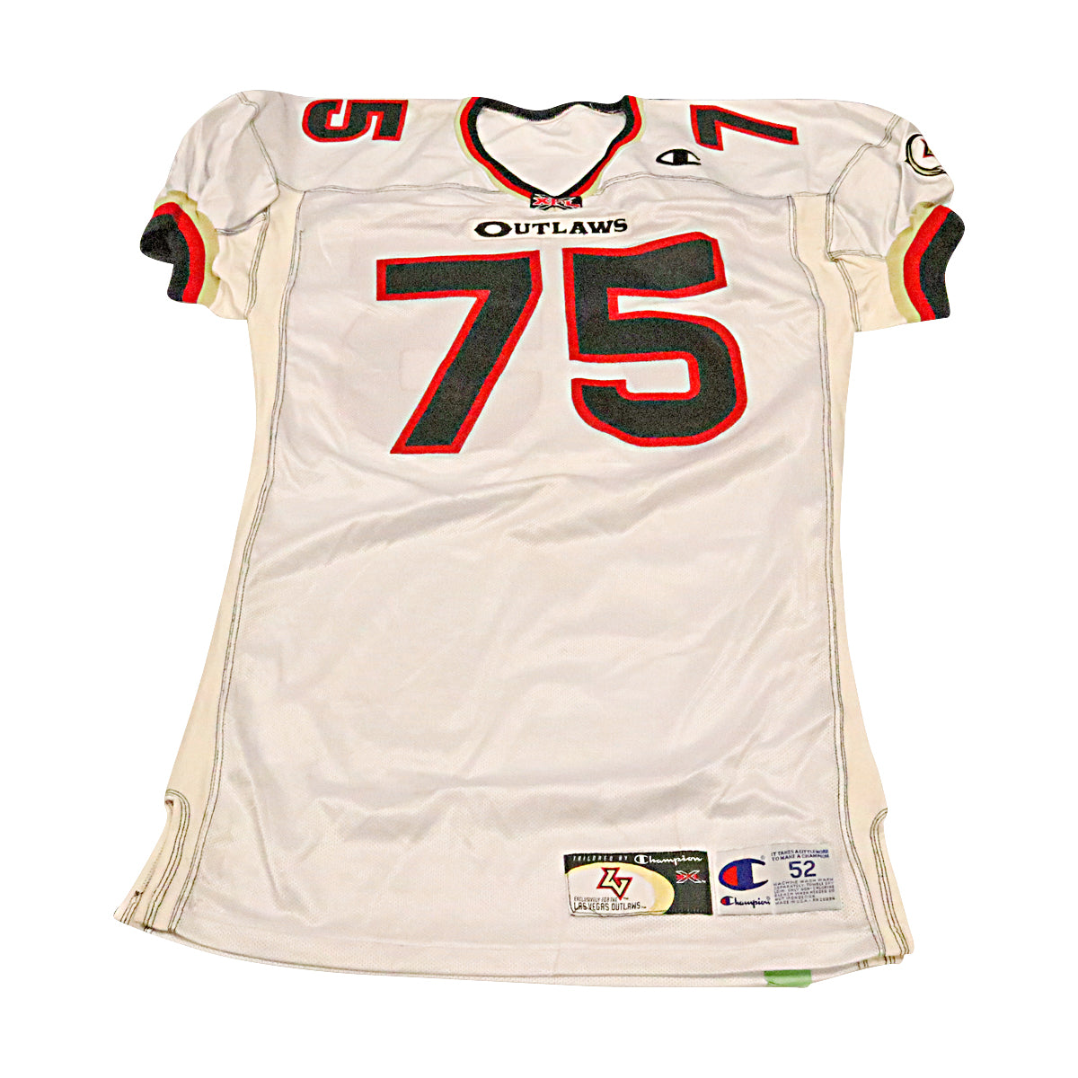 Tony Berti Las Vegas Outlaws 2001 Game Used Away Jersey Size 52 +2 product image 1, provided for visual reference and