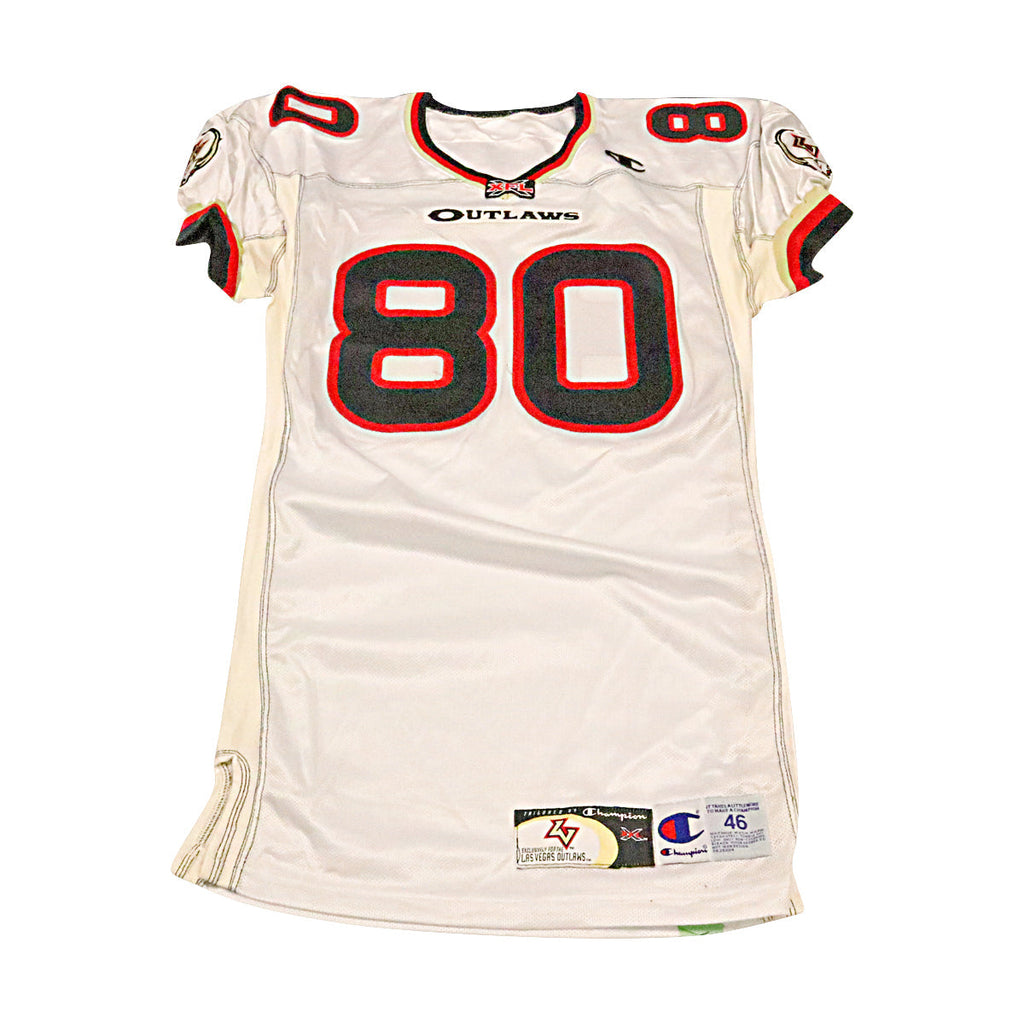 Eric Guliford Las Vegas Outlaws 2001 Game Used Away Jersey Size 46 +2 product image 1, provided for visual reference and
