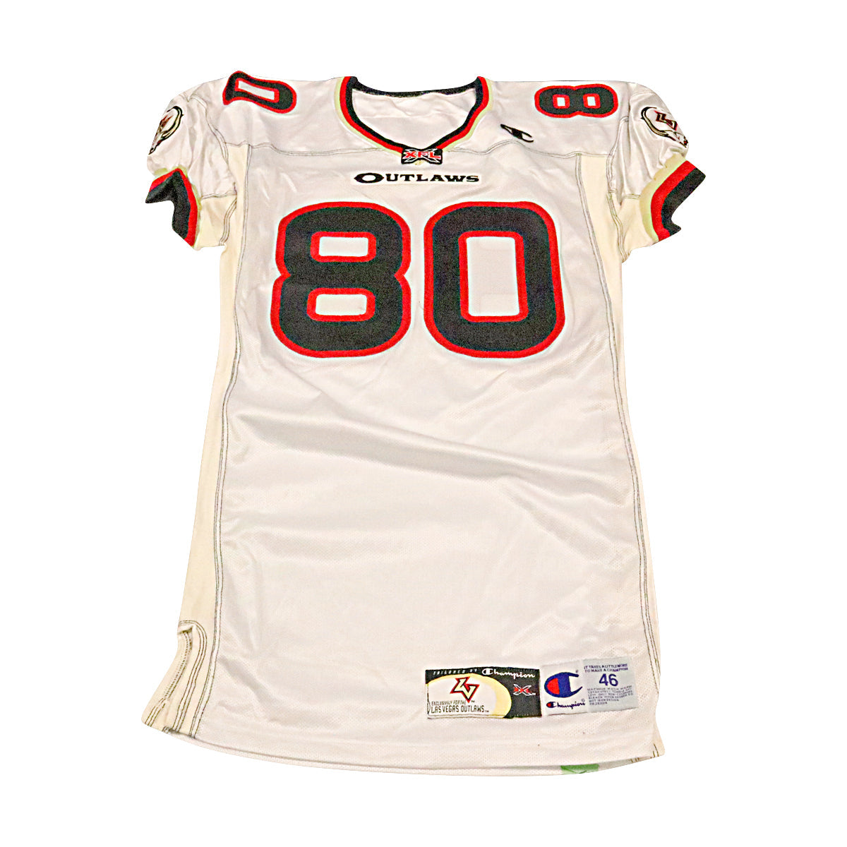 Eric Guliford Las Vegas Outlaws 2001 Game Used Away Jersey Size 46 +2 product image 1, provided for visual reference and