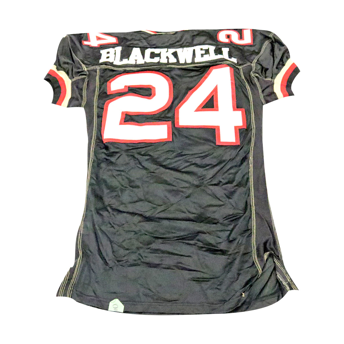 Kory Blackwell Las Vegas Outlaws 2001 Game Used Home Jersey Size 48 +2 product image 2, provided for visual reference and
