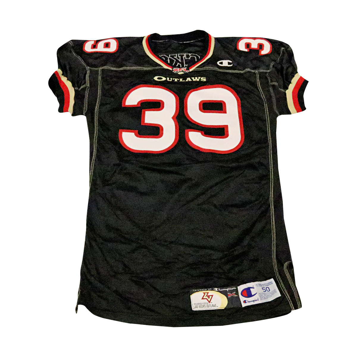 Jonathan Jackson Las Vegas Outlaws 2001 Game Used Home Jersey Size 50 +2 product image 1, provided for visual reference and
