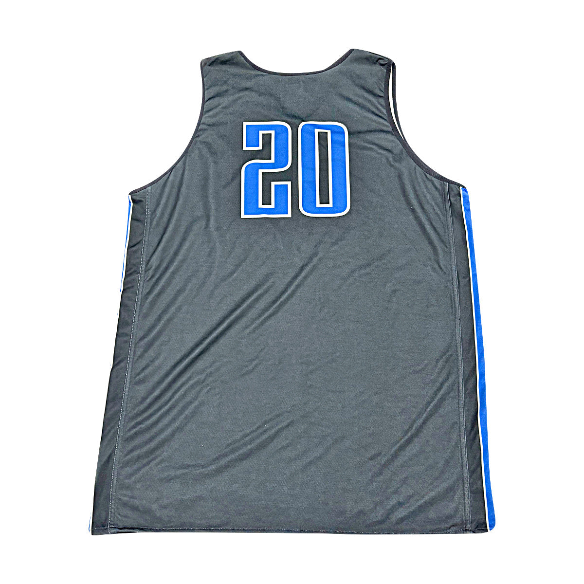 U.S. Air Force Academy 2024 Practice Used Black/Blue #20 Basketball Jersey Sz XL product image 3, provided for visual