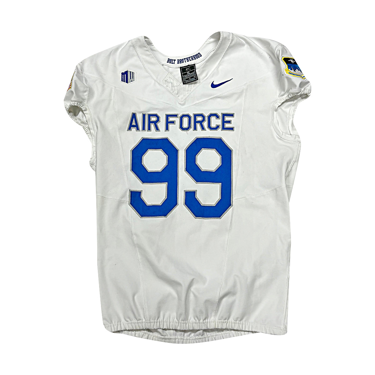 U.S. Air Force Academy Nike White 2023 Game Issued #99 Jersey Sz XL product image 1, provided for visual reference and