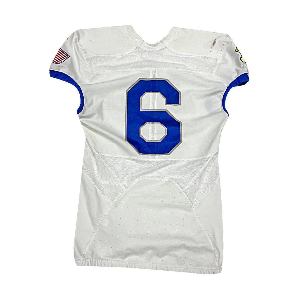 U.S. Air Force Academy Nike White 2023 Game Issued #6 Jersey Sz M product image 2, provided for visual reference and product