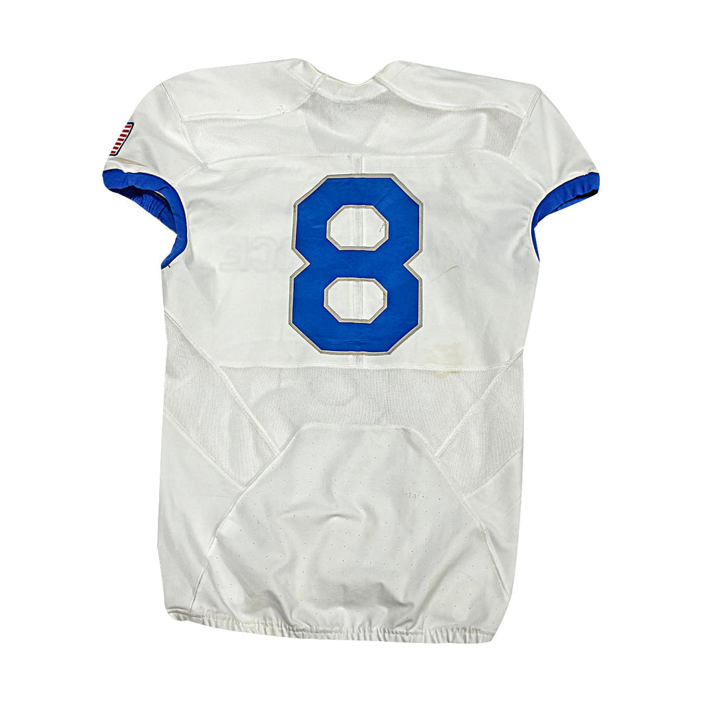 U.S. Air Force Academy Nike White 2023 Game Issued #8 Jersey Sz L product image 2, provided for visual reference and product