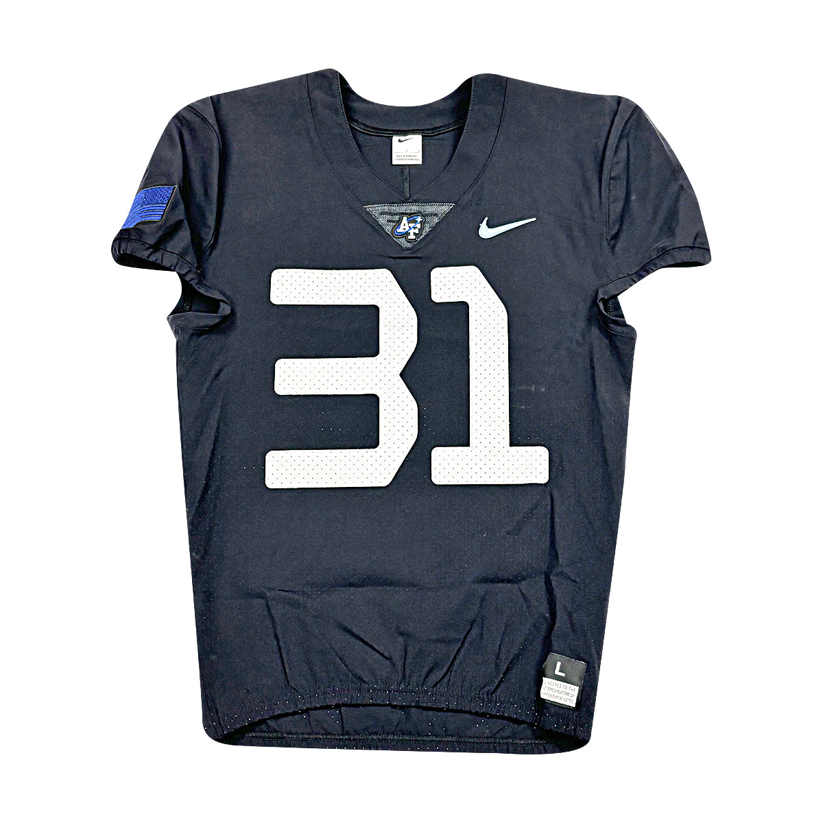U.S. Air Force Academy 2021 Game Issued Nike Space Force Black SS #31 Jersey Sz L product image 2, provided for visual