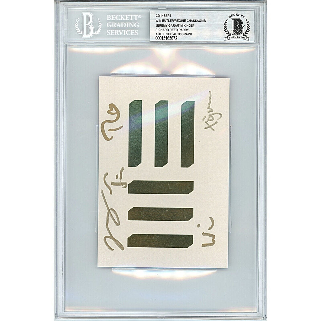Arcade Fire Signed CD WE Booklet Insert Win Butler Beckett Authentic Auto Slab product image 2, provided for visual