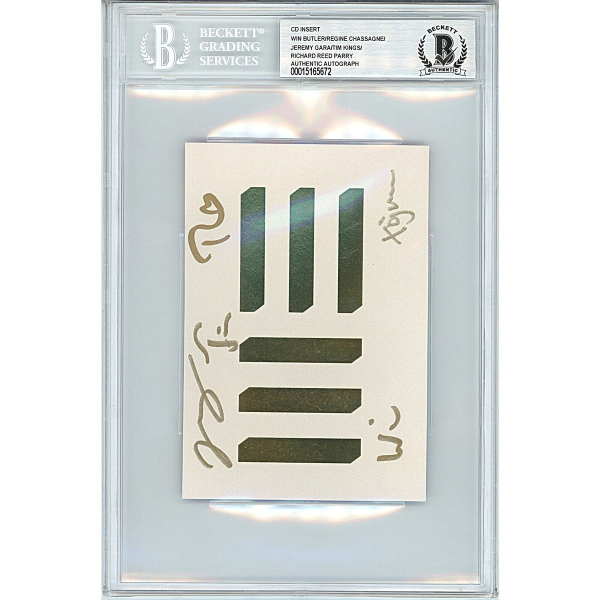 Arcade Fire Signed CD WE Booklet Insert Win Butler Beckett Authentic Auto Slab product image 2, provided for visual