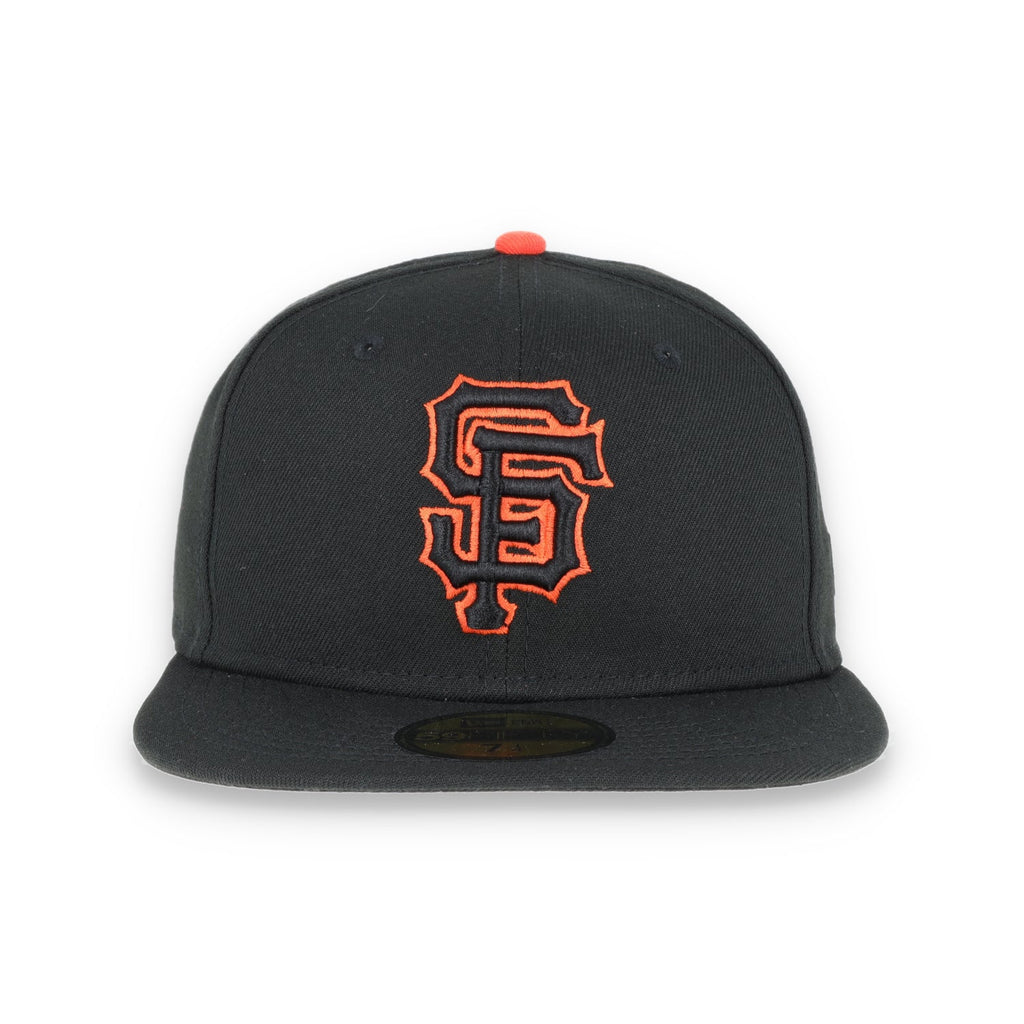 New Era San Francisco Giants Script BacK 59Fifty Fitted Hat - Black product image 2, provided for visual reference and