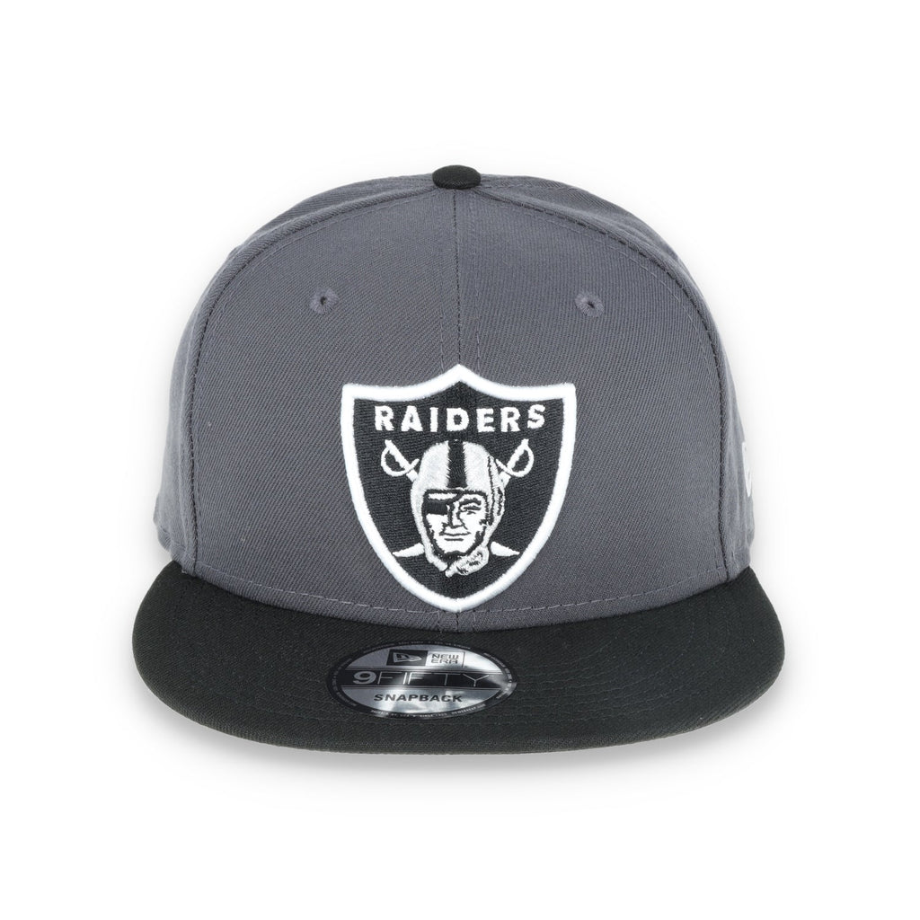 NEW ERA LAS VEGAS RAIDERS SHIELD 9FIFTY Snapback HAT-DARK HEATHER /BLACK product image 2, provided for visual reference and