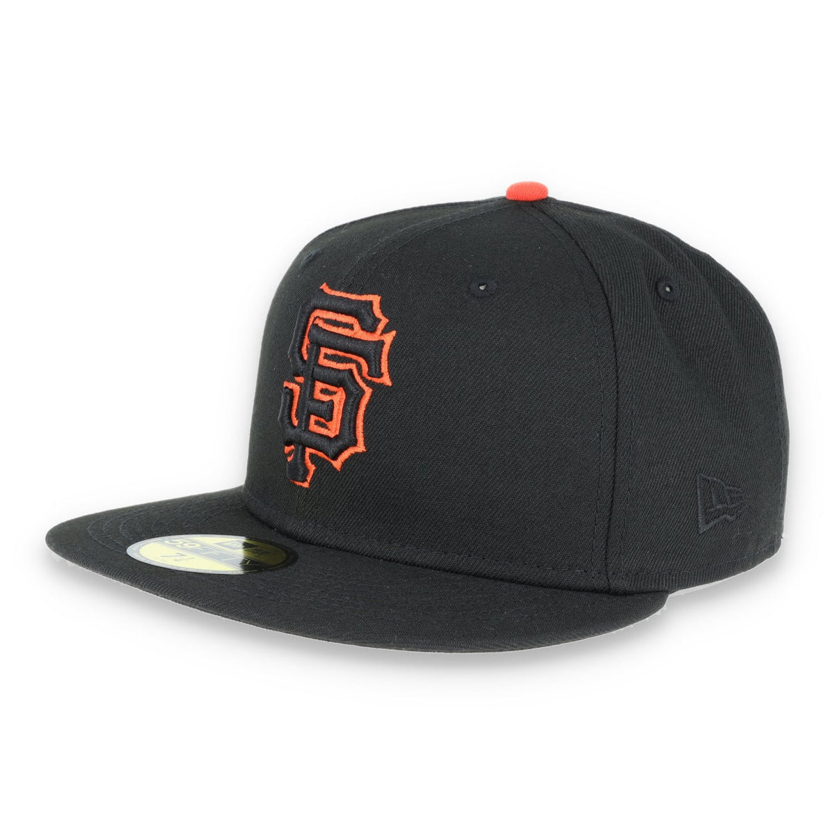 New Era San Francisco Giants Script BacK 59Fifty Fitted Hat - Black product image 1, provided for visual reference and