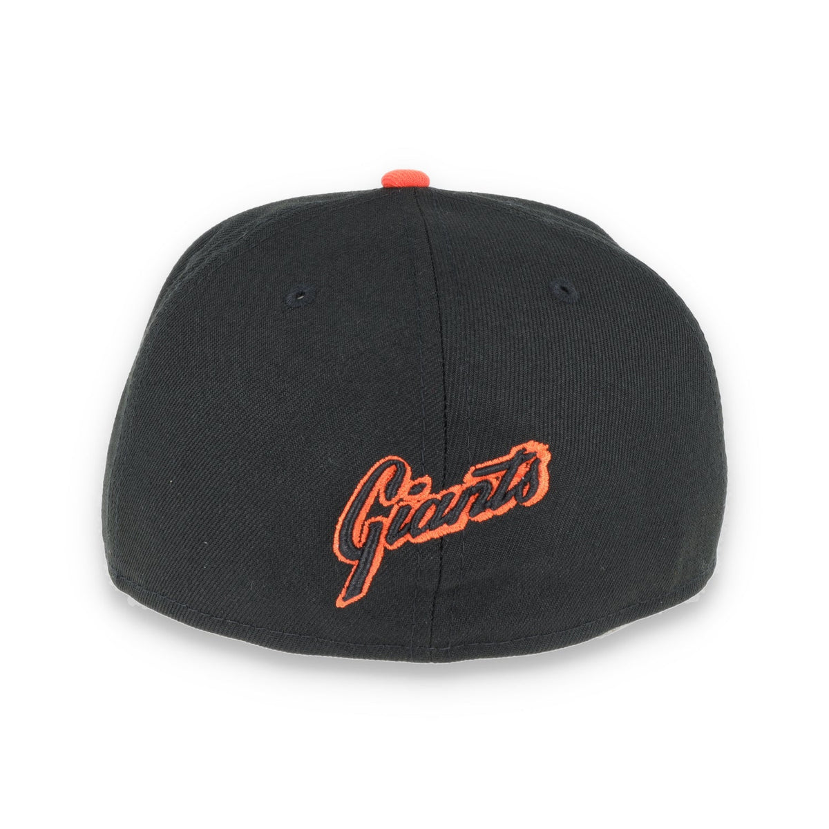 New Era San Francisco Giants Script BacK 59Fifty Fitted Hat - Black product image 5, provided for visual reference and
