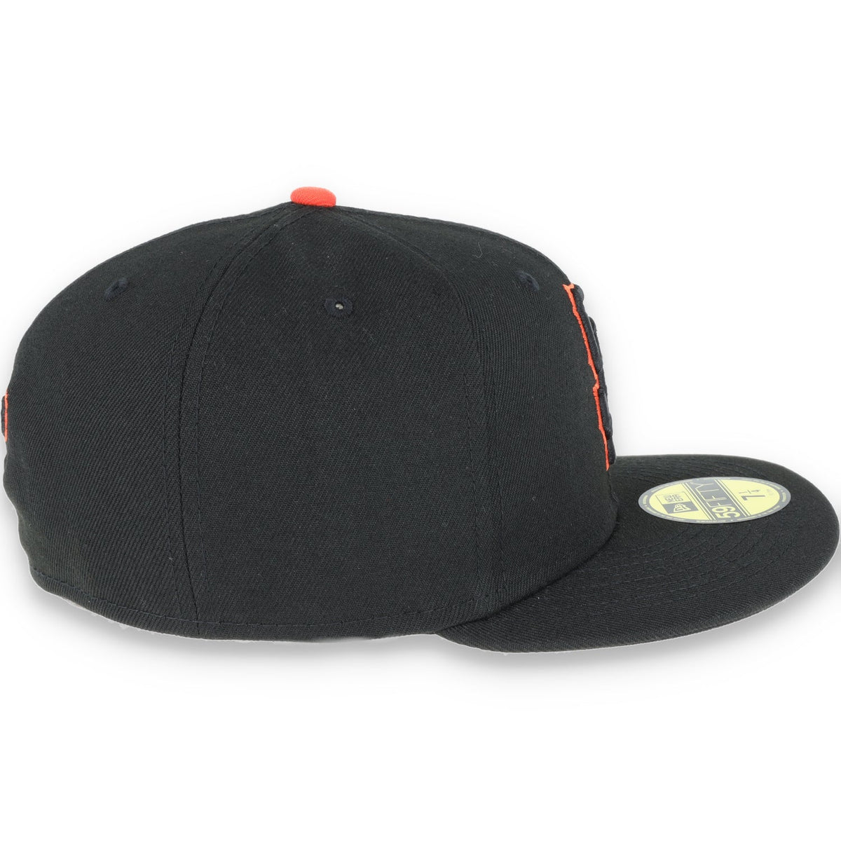 New Era San Francisco Giants Script BacK 59Fifty Fitted Hat - Black product image 4, provided for visual reference and