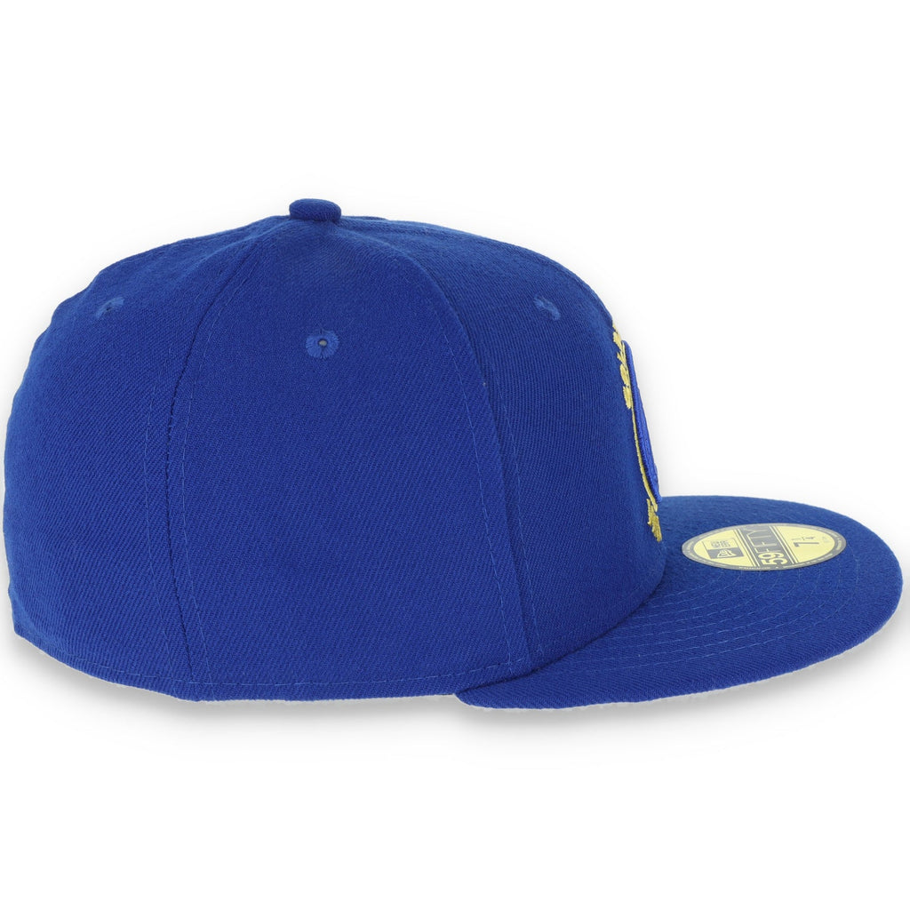 Golden State Warriors New Era 59Fifty Hat-Blue/Yellow product image 4, provided for visual reference and product detail