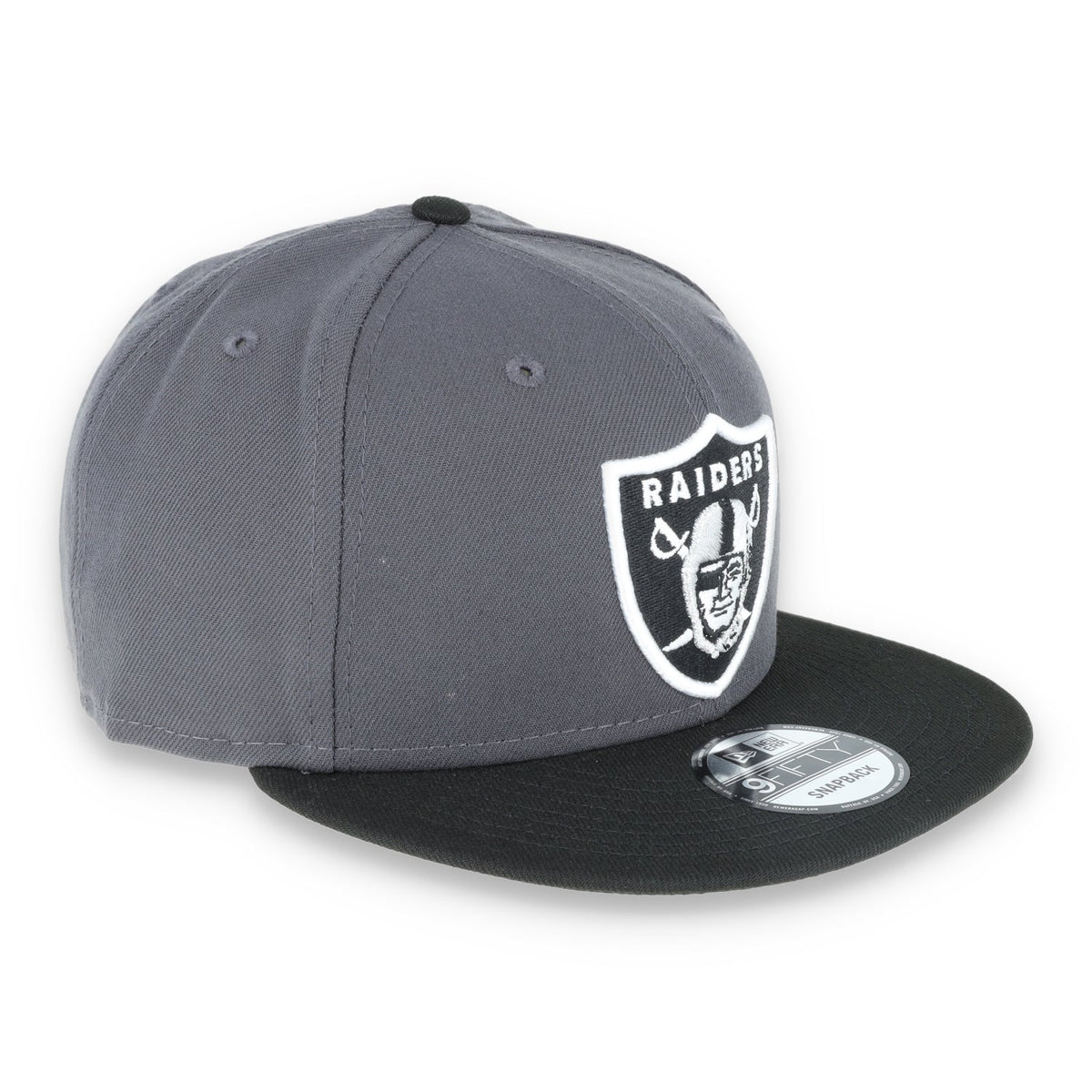 NEW ERA LAS VEGAS RAIDERS SHIELD 9FIFTY Snapback HAT-DARK HEATHER /BLACK product image 3, provided for visual reference and