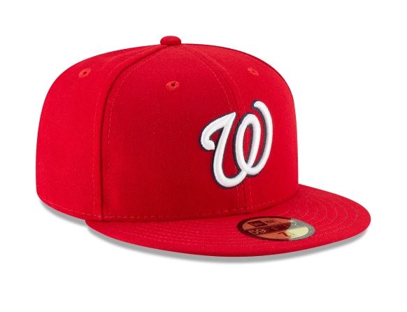 Washington Nationals Home Collection 59Fifty Fitted-On-Field Collection-Red product image 3, provided for visual reference