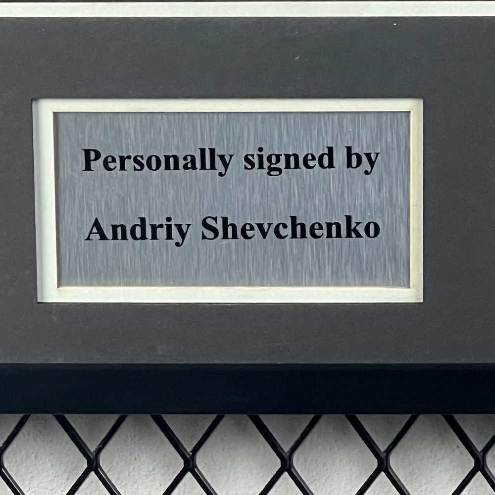 Andriy Shevchenko Signed AC Milan 2002-2003 Framed Jersey product image 2, provided for visual reference and product detail