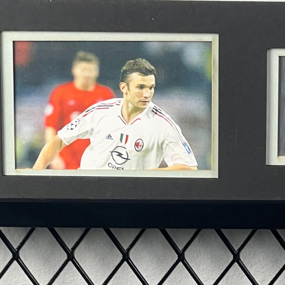 Andriy Shevchenko Signed AC Milan 2002-2003 Framed Jersey product image 3, provided for visual reference and product detail