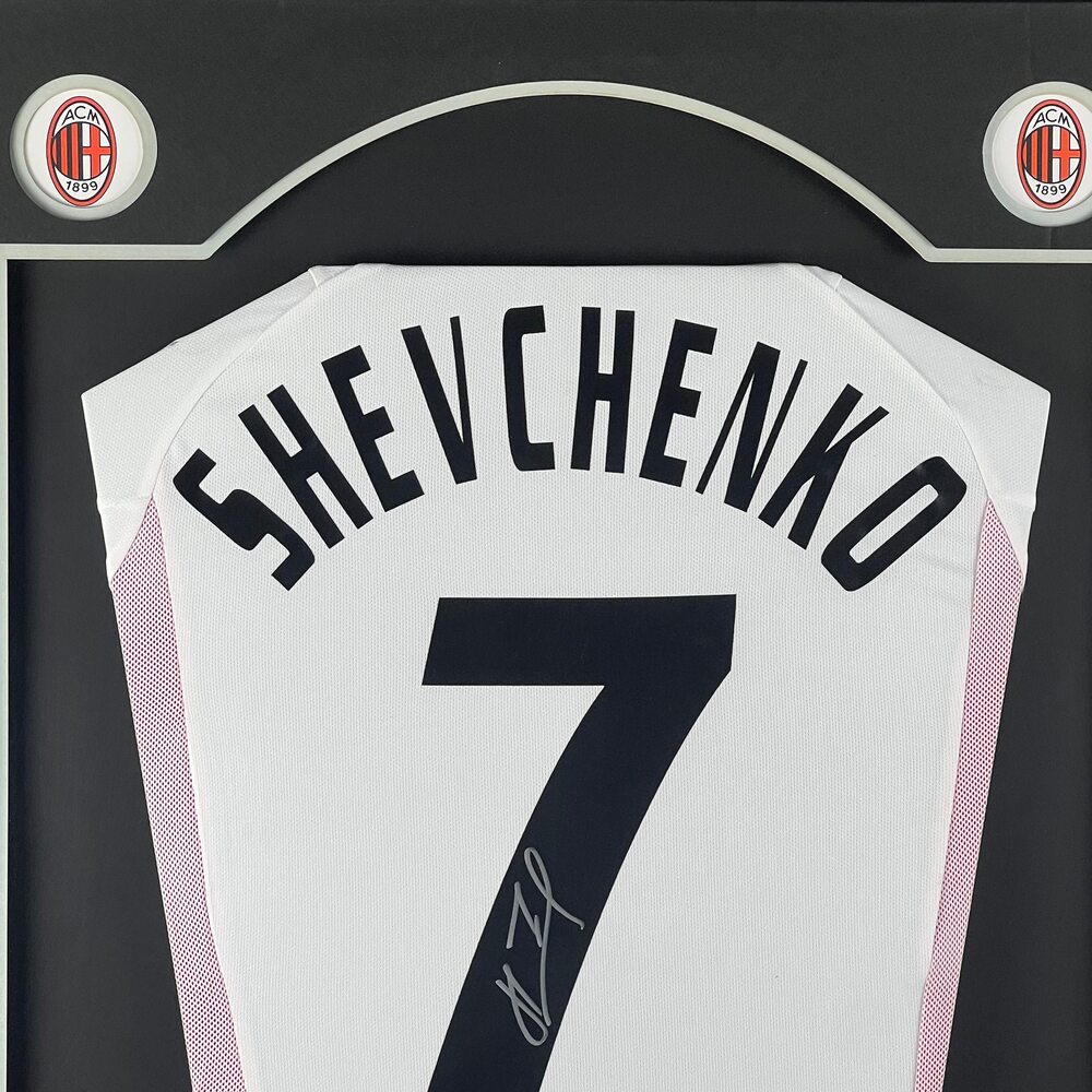 Andriy Shevchenko Signed AC Milan 2002-2003 Framed Jersey product image 5, provided for visual reference and product detail