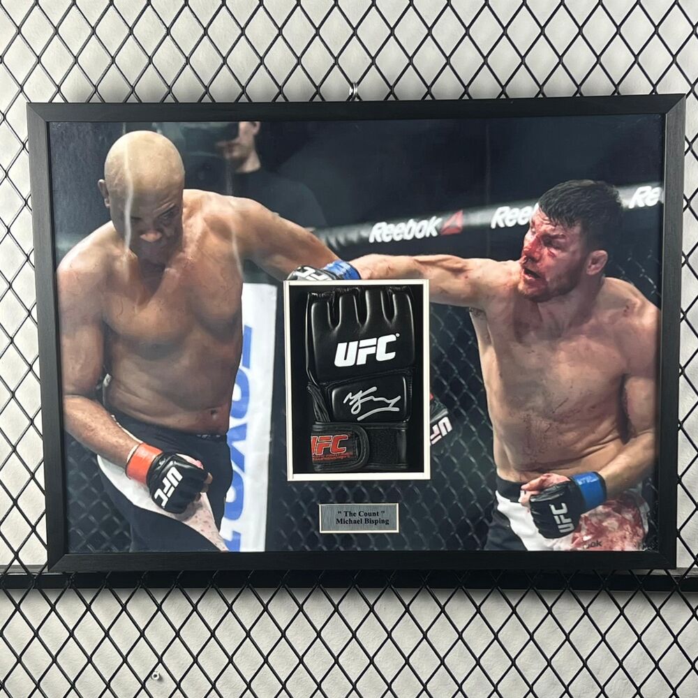 Michael Bisping Signed Glove Framed product image 1, provided for visual reference and product detail review